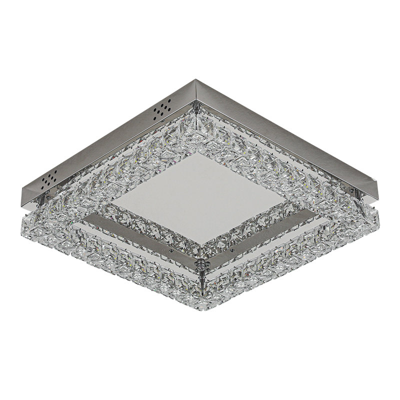 Aazim Chrome LED Flush Mount