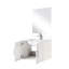 Meuble-lavabo blanc avec comptoir en quartz, 24 po X P 22 po, miroir 18 po, robinet - dessus brillant et teinté 24 po 22 po, miroir 18 po et longue durée