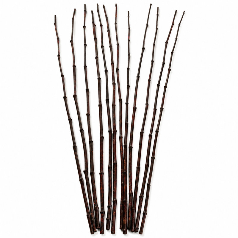 Ensemble de 12 tiges décoratives naturelles en bambou pour un vase, centre de table de décoration unique de 43 po Uniquewise
