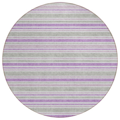 Kinslee Washable Striped Indoor / Outdoor Rug