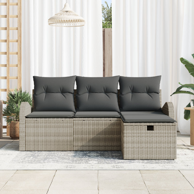179cm Wide Patio Sofa with Cushions