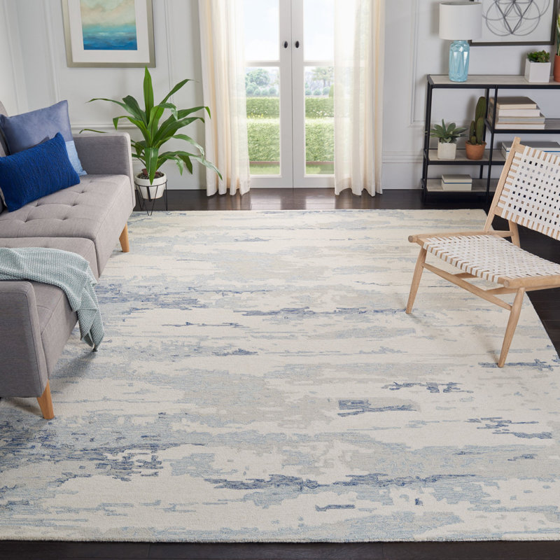 Jahiem Handmade Tufted Wool Multicolor Rug, Runner 2'3" x 16'