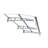 Window Awnings Door Entrance Canopy, Aluminum Alloy Bracket, 0.137 Inch Thick Crystal Solid Polycarbonate Sheet With Valance For Masonry Concrete House-111473311