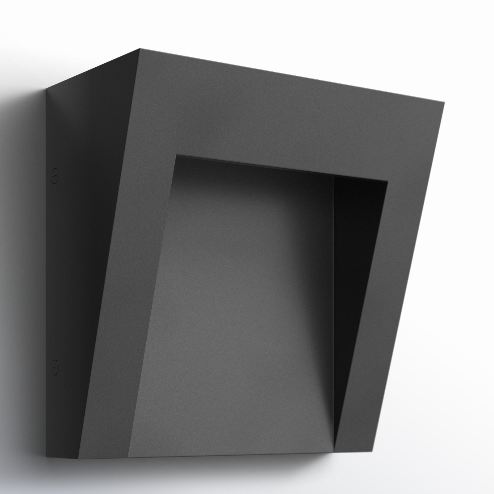 Verlina Outdoor LED Wall Light, Textured Black