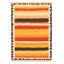 Tapis beige / rouge en laine tissé à plat Nickelsville