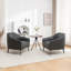 Fauteuil demi-tonneau en simili cuir Ammon-55865693
