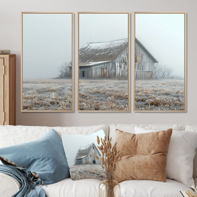 Grey Winter Barn Modern Marvel - Barn Wall Art Living Room Set