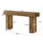 63 Inch Rattan Console Table, Farmhouse Entryway Table Sofa Table With Heavy Duty Legs