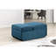 Chaise de salon convertible: tissu bleu, réglable, coussins inclus, siège de rangement, convertible transitionnel en bleu: coussins, design moderne-195408526