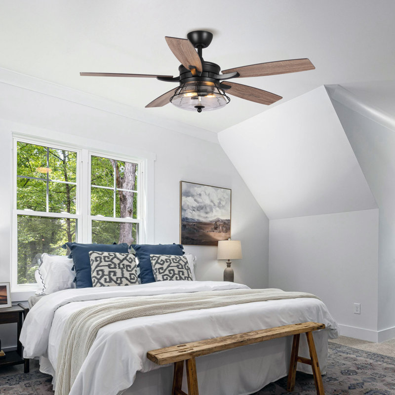 Gaspard 52'' Ceiling Fan with Light Kit