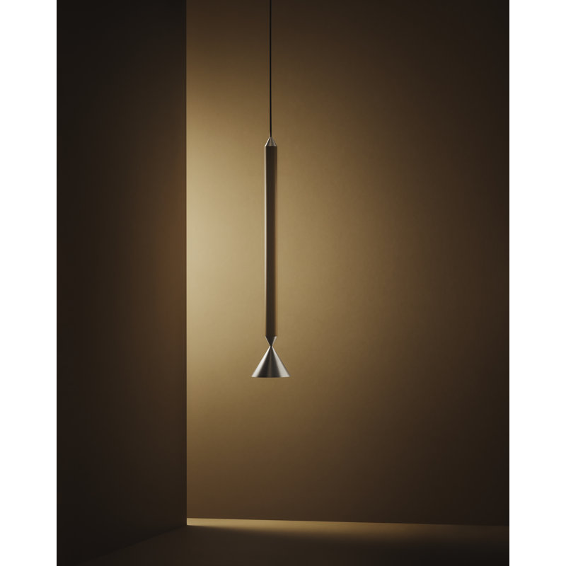 Apollo, 151" H x 4.92" W x 4.92" D, Cumin/Aluminium