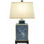 23" Blue Indian Elephant Table Lamp
