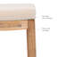 Tabouret de comptoir et de bar en bois massif sans dossier avec siège rembourré Bartonville-866721036-875261410