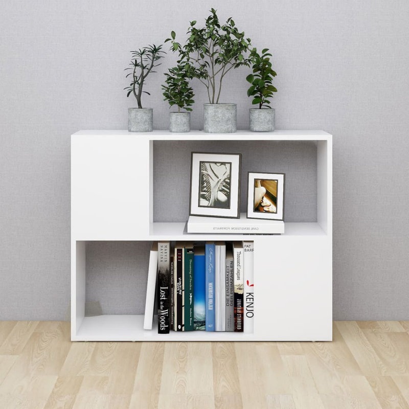 Meuble télé 39,4 po x 9,4 po x 12,6 po Millwood Pines, 80 x 24 x 63 cm, Blanc