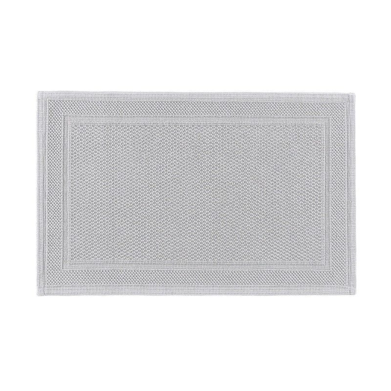 Bee Waffle Bath Rug, Silver, 20" W x 31" L
