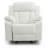 Elegant White Recliner With Padded Arms