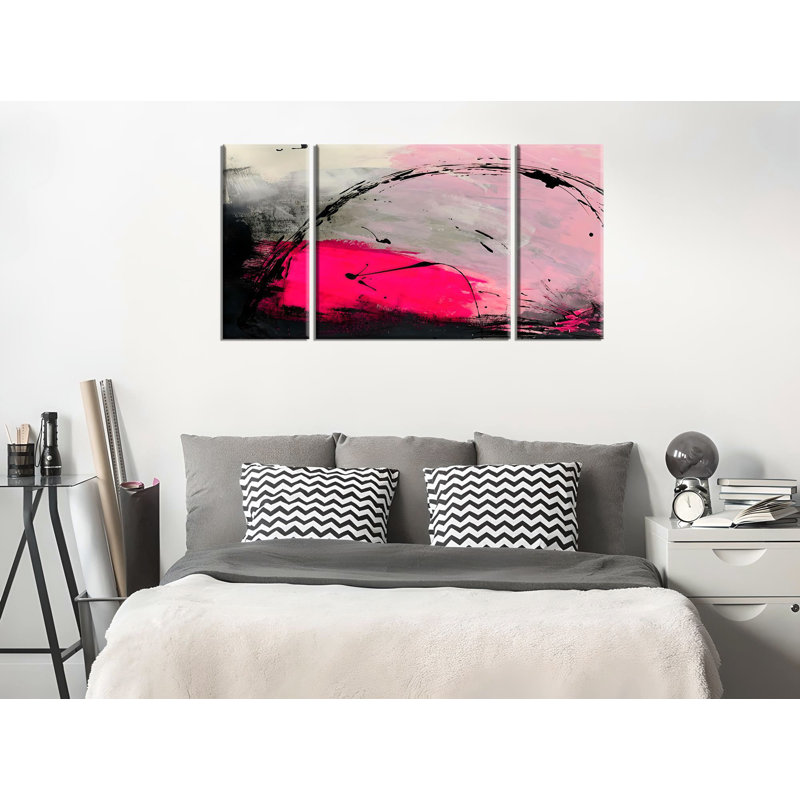 Stunning 3-Piece Decorative Canvas Painting Set, 7.9 x 17.7 inches (2 Pieces), 17.7 x 17.7 inches (1 Piece) | 50% Cotton / 50% Polyester, 100% Wooden Frame (Thickness: 0.8 inches) | Eye-Catching Digital Art for Home Decor