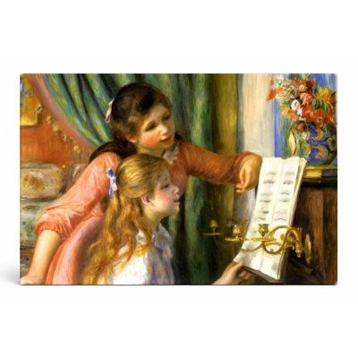 Jeunes filles au piano - Art mural sur toile paysage