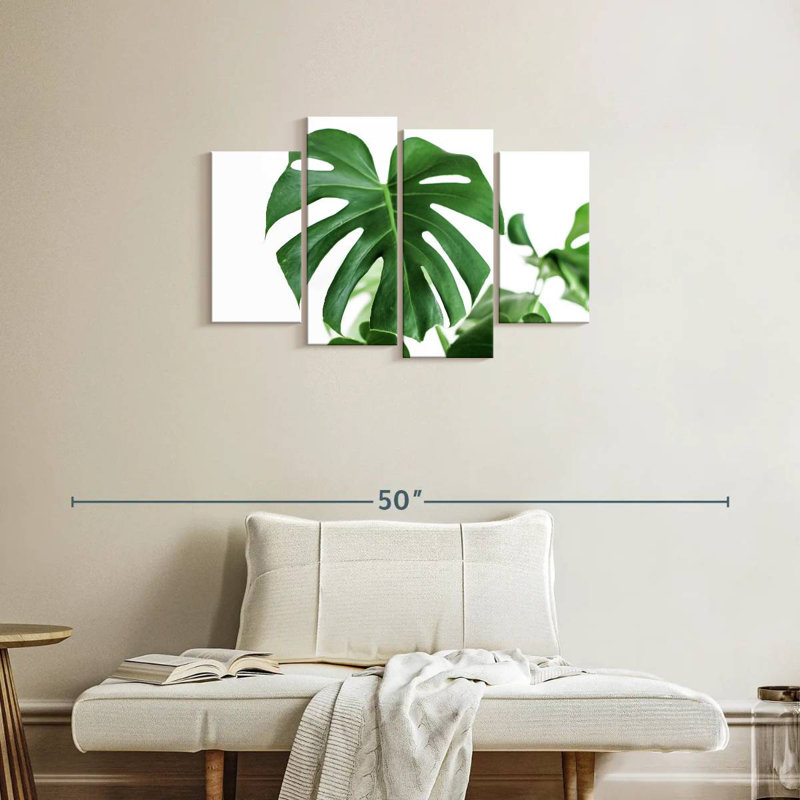 Monstera Leaf, 22" H x 36" W