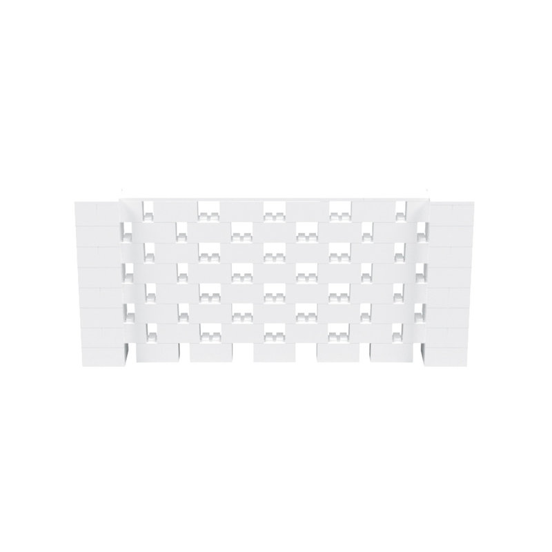 Ensemble mural 4 po de haut Everblock, Blanc, 108"