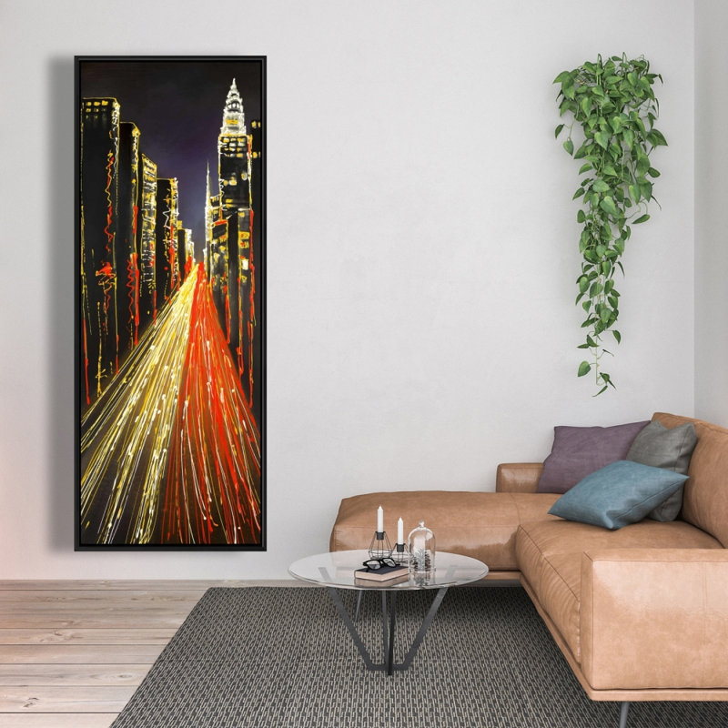 Impression sur toile, ville animée