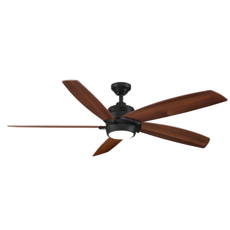 Alaxis 56'' Ceiling Fan with LED Lights, Matte Black