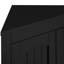 Armoire de rangement multifonctionnelle noire pour coins de salle de bain et de salon, tablettes réglables, poids de 34,1 lb