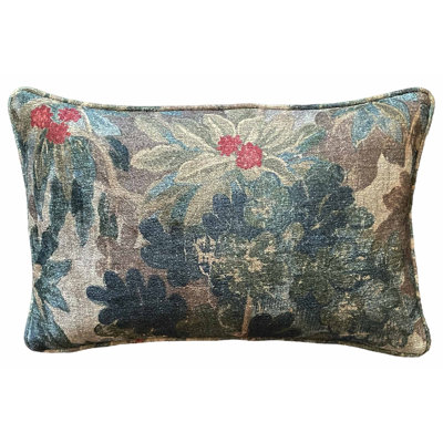 Woodland Reversible Chenille Pillow Cover And Insert