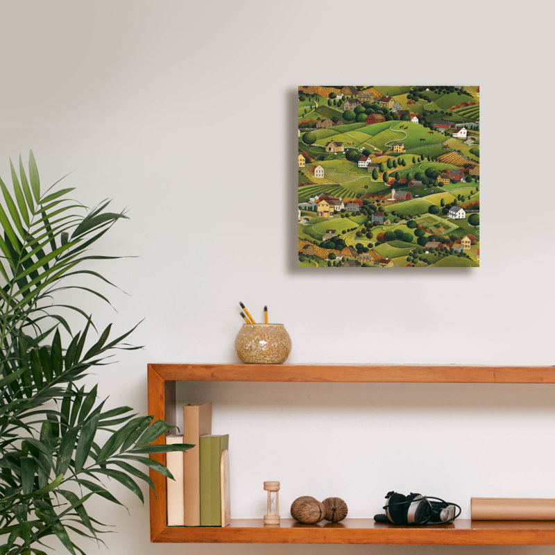 Art mural sur toile Winston Porter «Pleasant Valley» par David Carter Brown, H 12 po x l 12 po x P 0,75 po