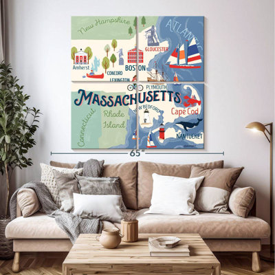 Aliaz State Maps - Massachusetts Attractions