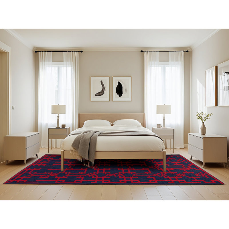 Machine Washable Trellis Gray Area Rug, Rectangle 5' x 8'