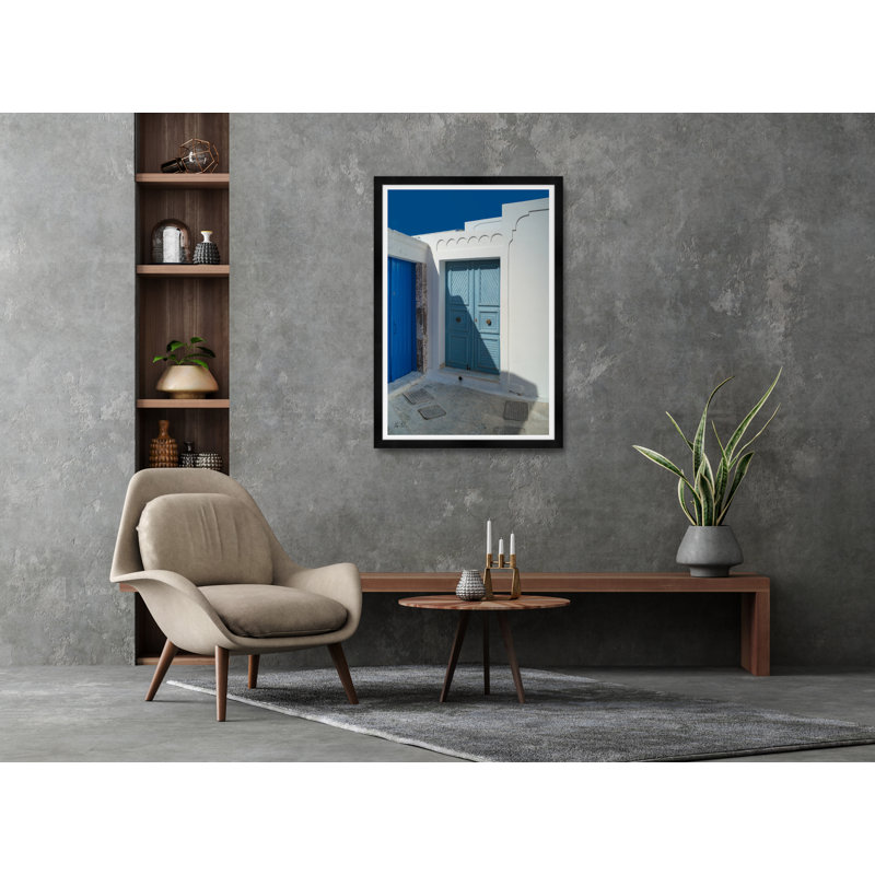 Blue Sky Light Blue Door Print by Tim Klein