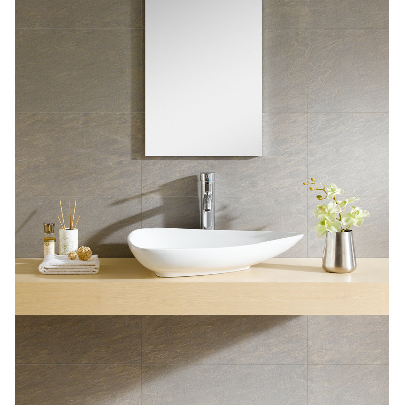 Modern Ceramic Specialty Vessel Bathroom Sink