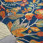 Tapis floral bleu marine / orange / jaune Weyland-1776106471