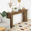 Console en bois avec canapé et double caisson