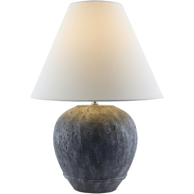 Gennavive 22" H Ceramic Base Table Lamp with Linen Shade