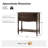 Lassiter 30''W Transitional Spindle Legs 2-Drawer End Table with Built-In Charging Station And Solid Wood