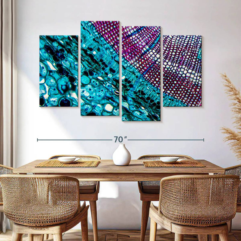 Keiri Pine Stem Under Microscope, 42" H x 68" W