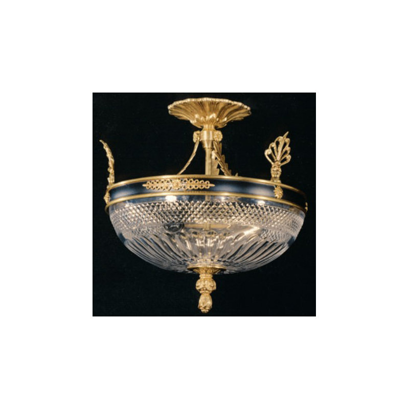 Bellino Crystal Semi Flush Mount