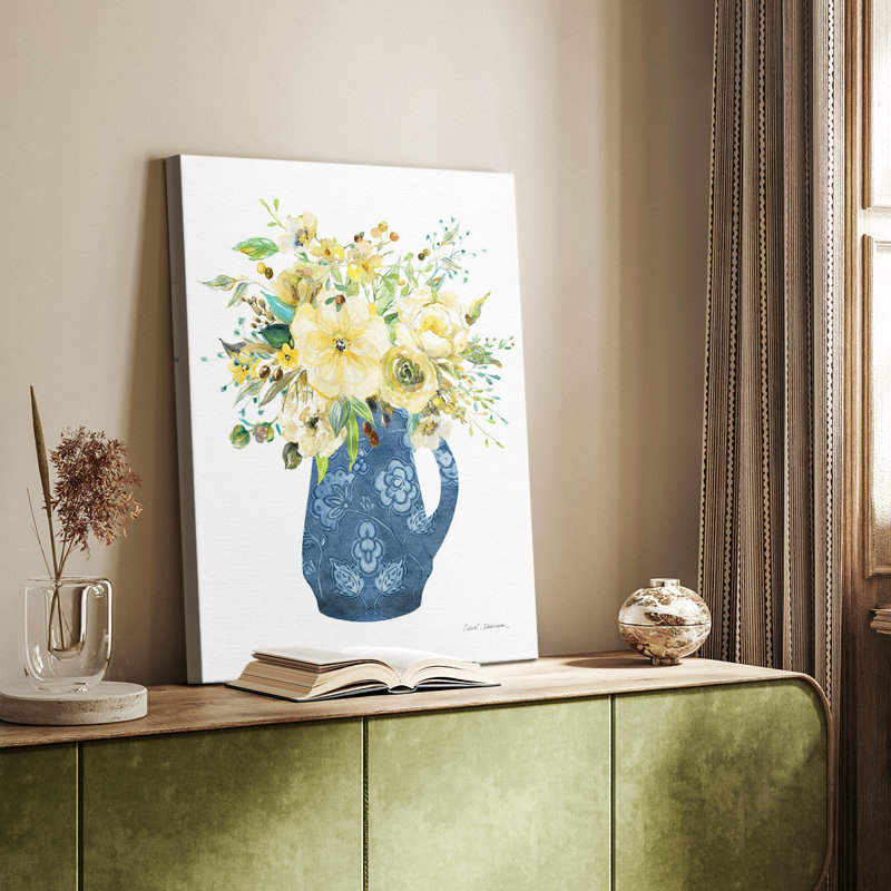 Ensoleillé chinoiserie II - Cavas enveloppés de galerie, H 36 po x l 24 po