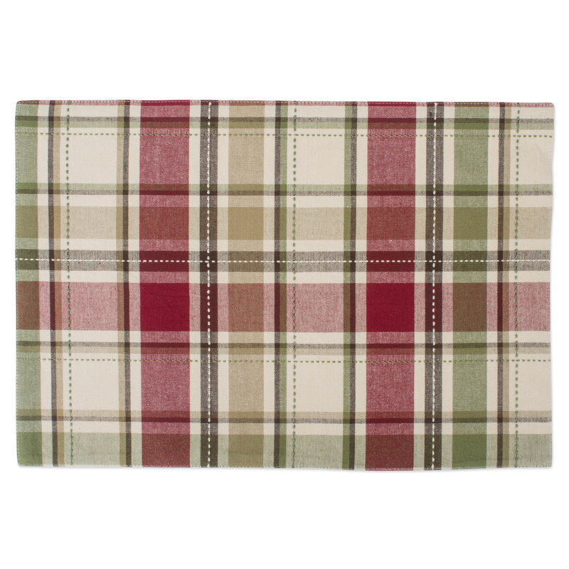 Kenilworth Cotton Plaid Rectangle Placemat