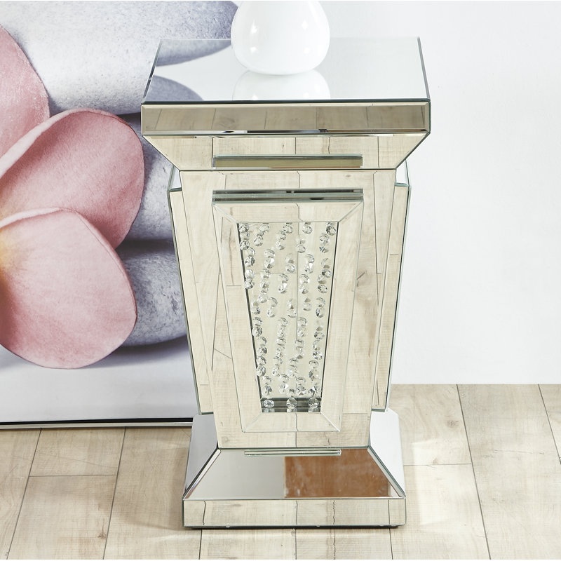 Stonebraker Glass Top End Table