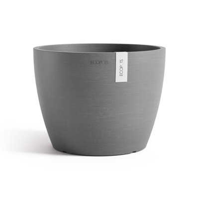 Ecopots Stockholm Indoor/Outdoor Modern Recycled Plastic Flower Pot Planter