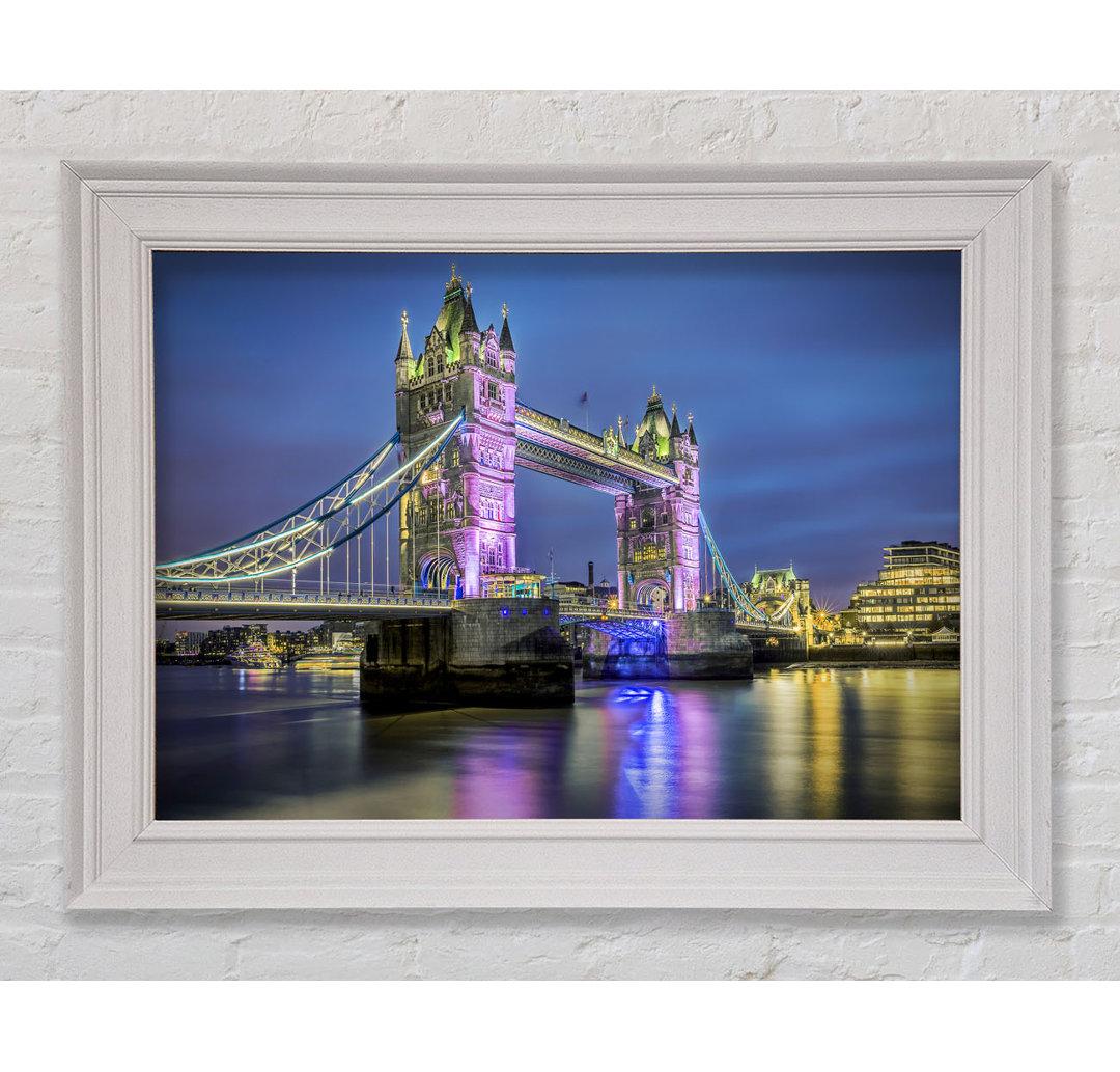 Tower Bridge Pink Glow - Druck