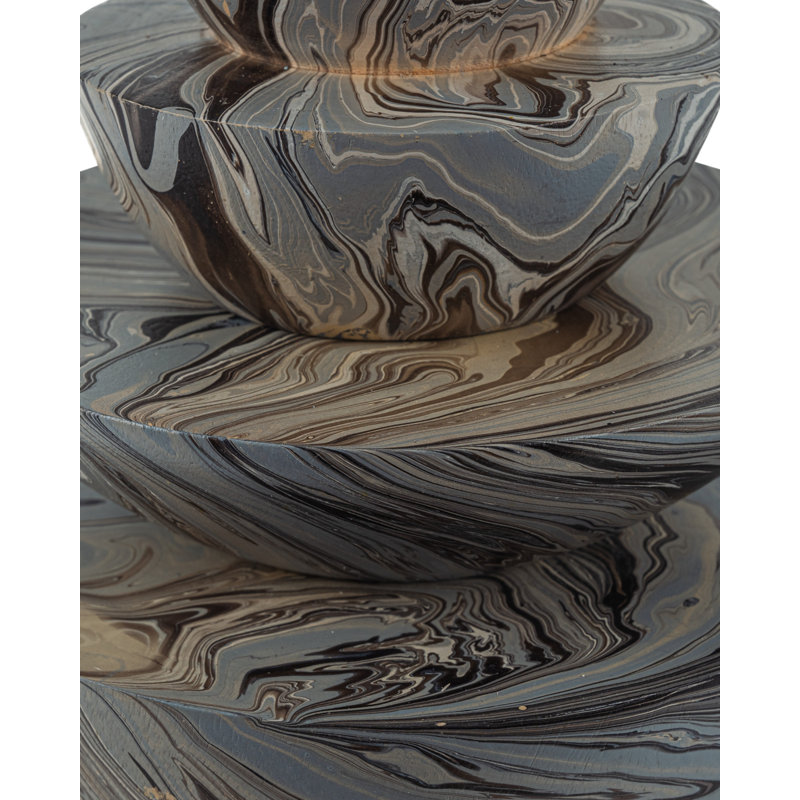 Marbleized Handmade Wood Decorative Box