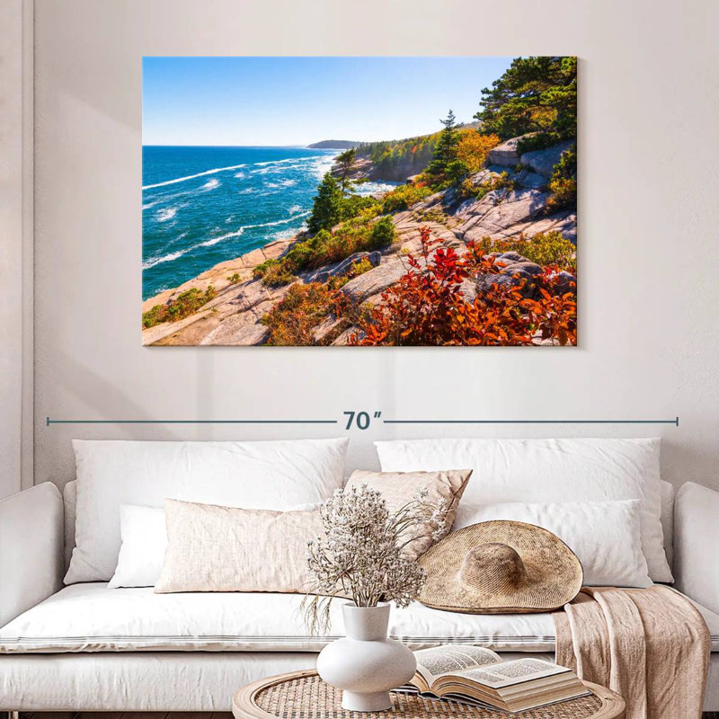 Gillard Maine Coastline Cliff, H 32 po x l 48 po
