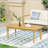 Outdoor Acacia Wood Rectangular Coffee Table