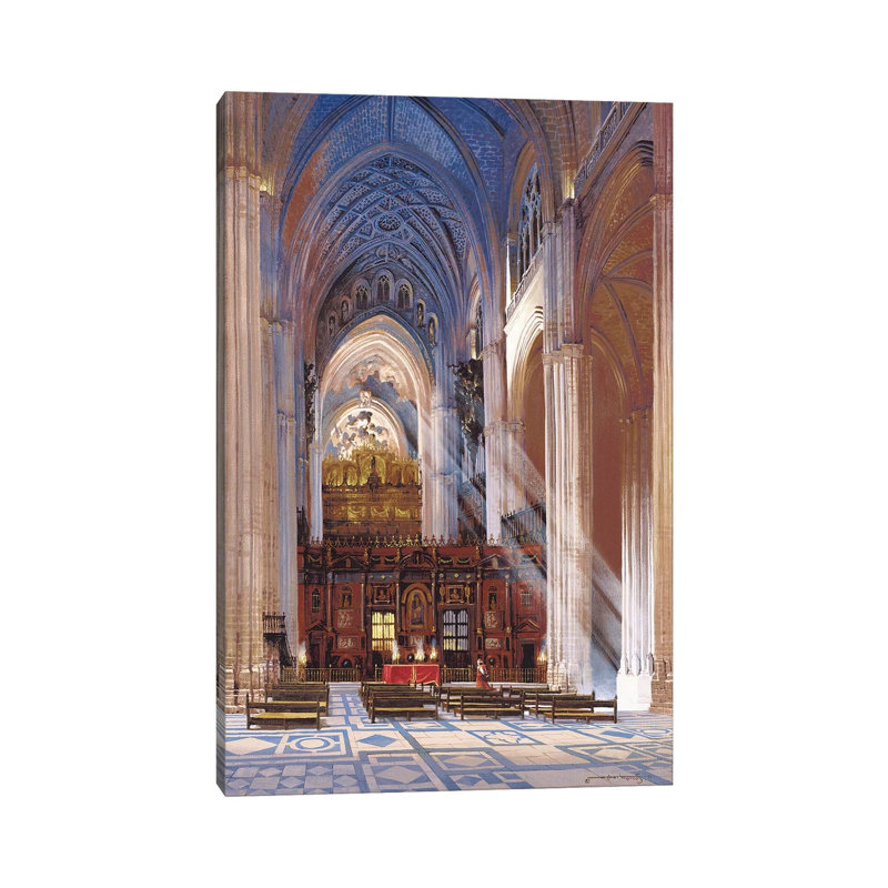 Séville cathédrale par Maher Morcos - photographie sur toile tendue, H 18 po x l 12 po x 1,5 po