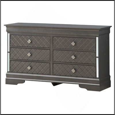 Commode Verona, noir métallique