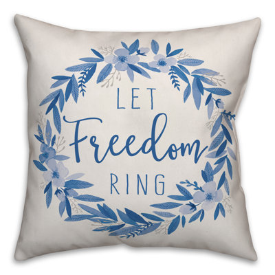 Housse pour oreiller Let Freedom Ring Wreath